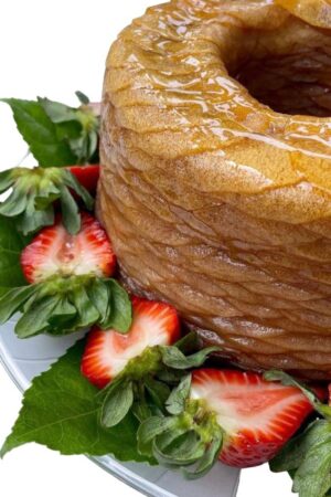 Carpaccio de Manzana con Crema Inglesa